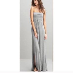 Banana Republic “Festive” Gray Maxi Dress L